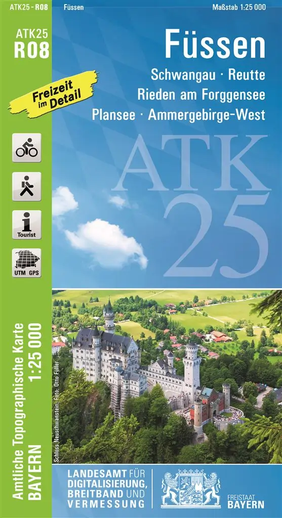Wanderkarte von Füssen